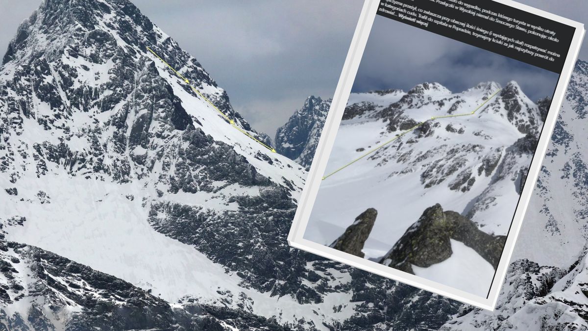 Turysta zjechał na krechę. Cud, że żyje