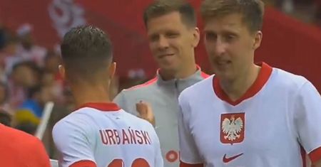 Debiut Urbańskiego w meczu z Ukrainą. Szczęsny wyraził to bez słów