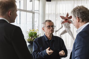 Ryszard Szubartowski z menedżerami Netfliksa, fot. mat. pras.