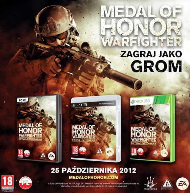 GROM na okładce Medal of Honor? Tak, tylko w Polsce