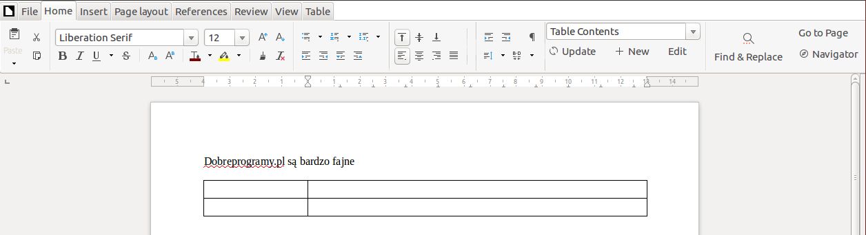 Notebookbar: widok w kartach
