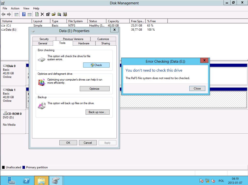 Nowy system plików w Windows Server 2012 