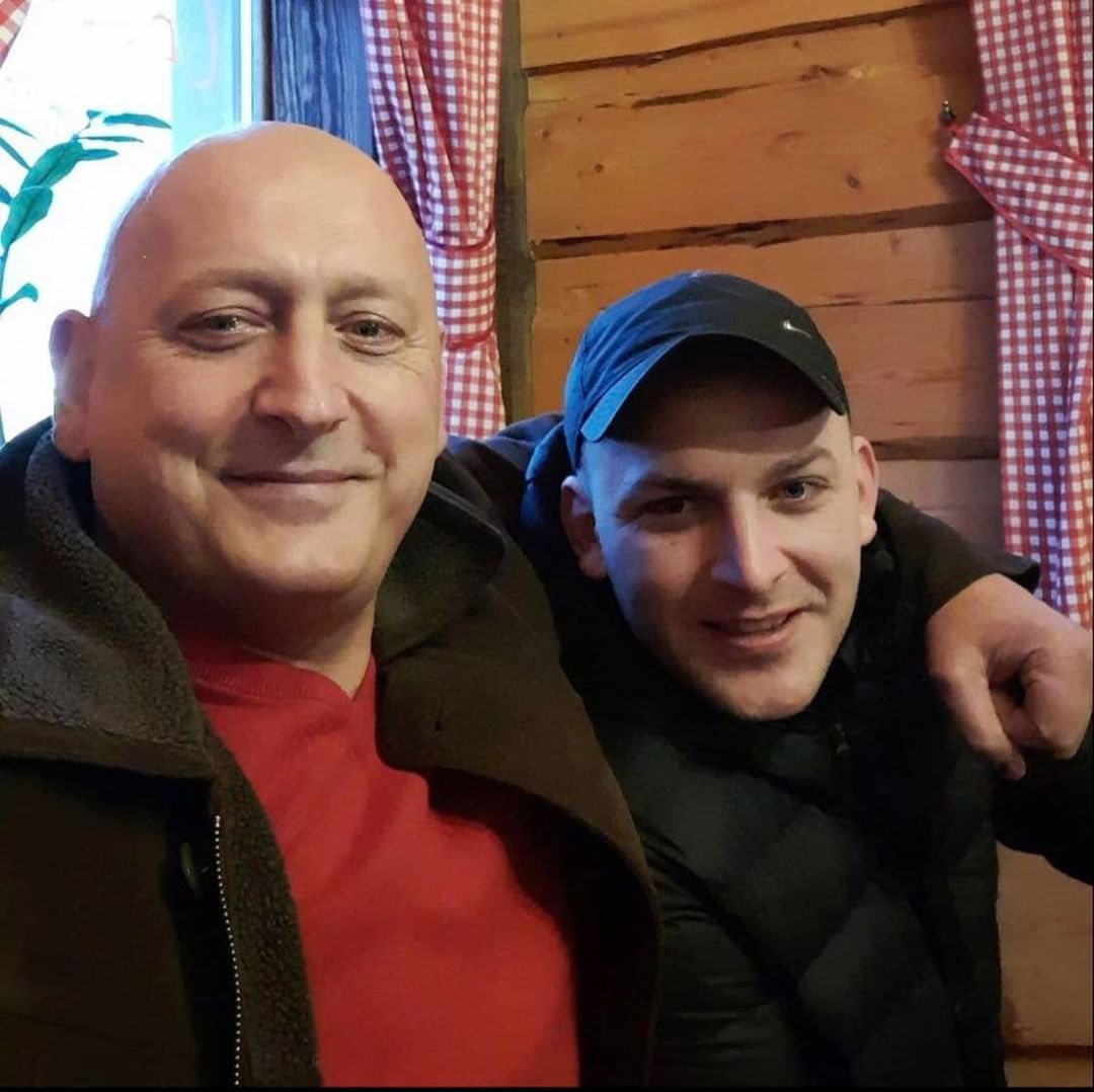 Jacek Wójcik z synem Piotrem