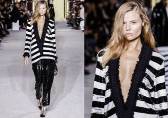 Magdalena Frąckowiak na wybiegu Balmain