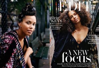 Naturalna Alicia Keys na okładce "The Edit"