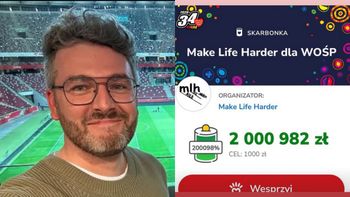 Make Life Harder zebrali FORTUNĘ dla WOŚP. Kwota idzie w MILIONY