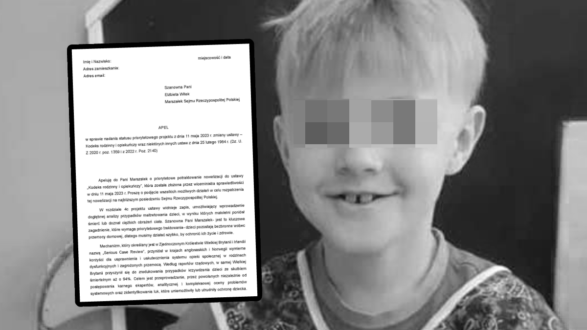 Piotr Kucharczyk apeluje do Elżbiety Witek 