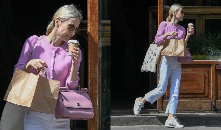 Magdalena Ogórek została "przyłapana" w cukierni