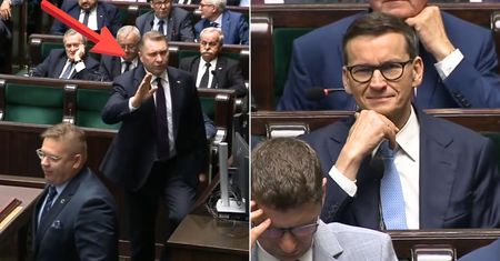Nerwy w Sejmie. Kamery nagrały reakcję Morawieckiego i Czarnka