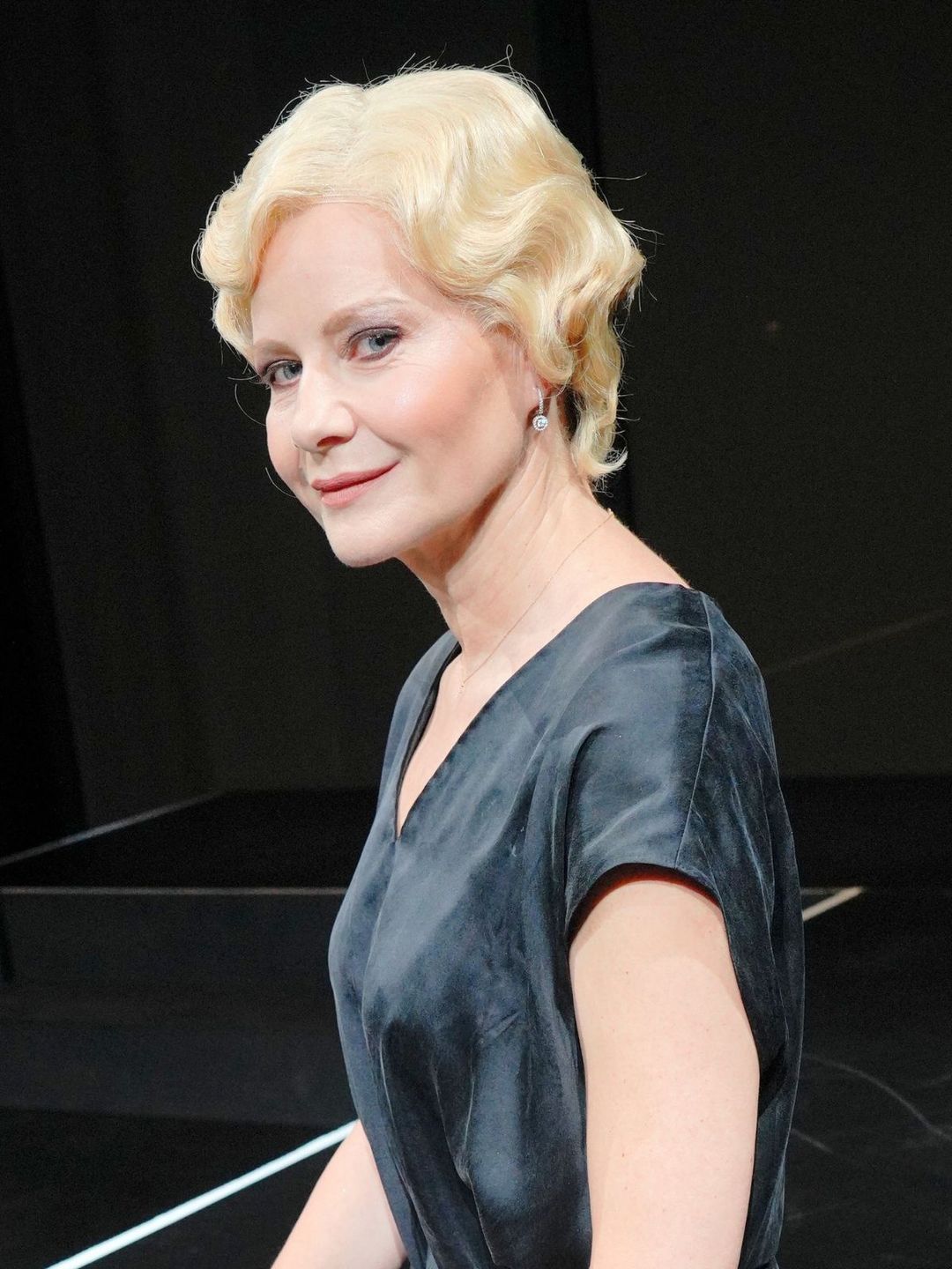 Małgorzata Kożuchowska podczas próby spektaklu 