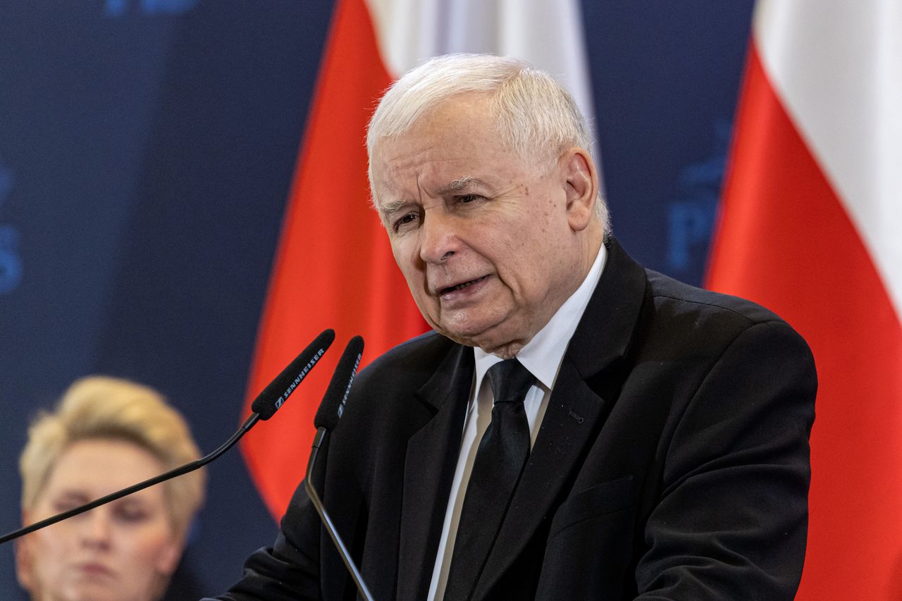 Prezes Prawa i Sprawiedliwości Jarosław Kaczyński 