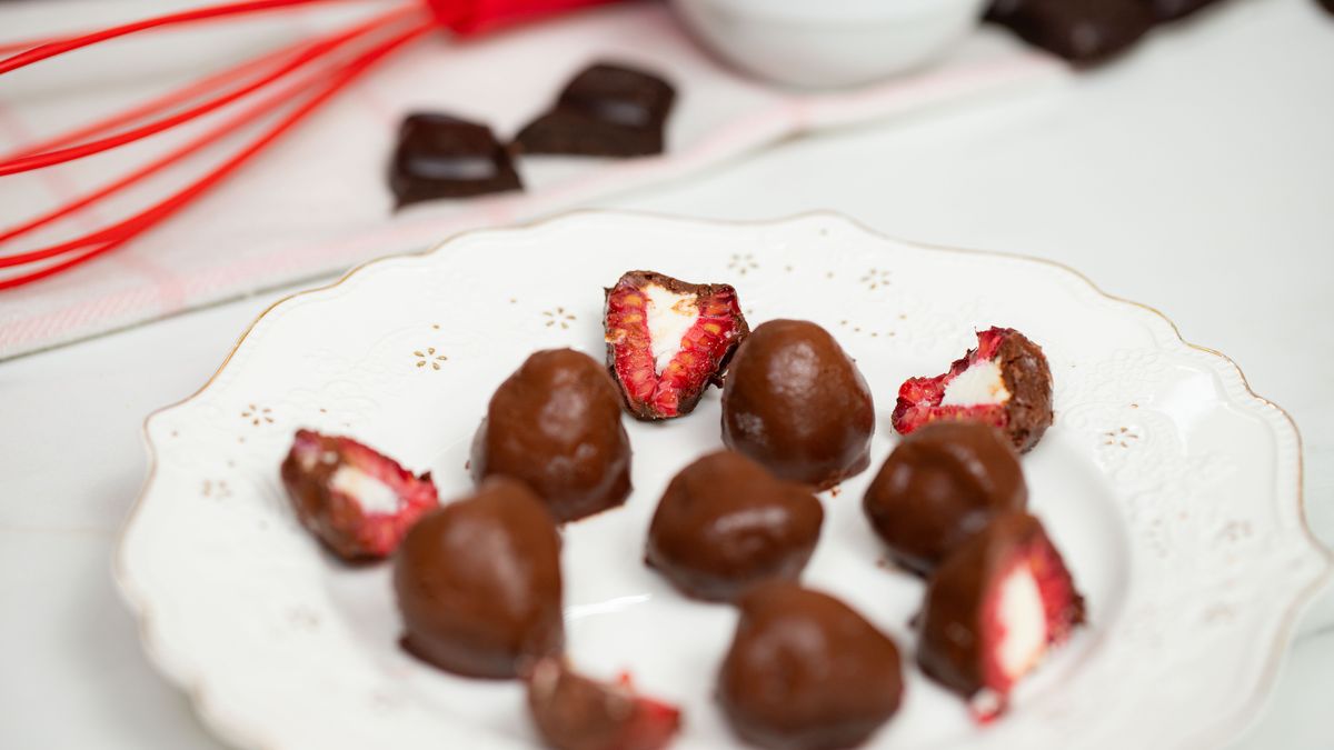 Praliny malinowe- Pyszności