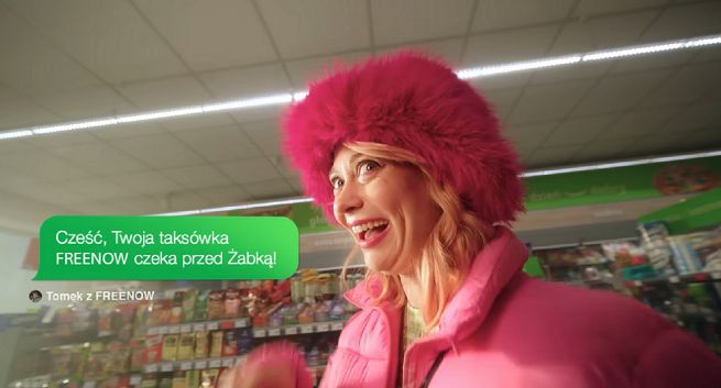 Żabka promuje przejazdy Freenow