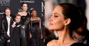 Złowieszcza Angelina Jolie zabrała liczne potomstwo na premierę "Czarownicy 2" (FOTO)
