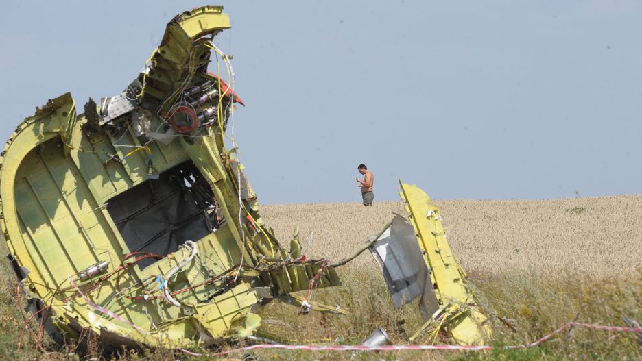 Fragment zestrzelonego boeinga MH17
