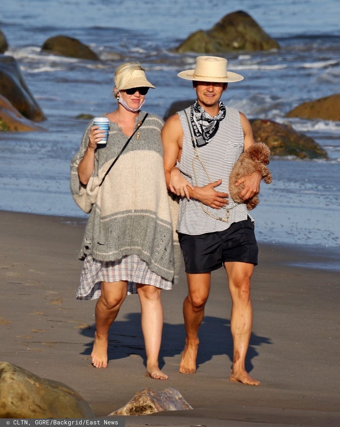 Katy Perry i Orlando Bloom na plaży