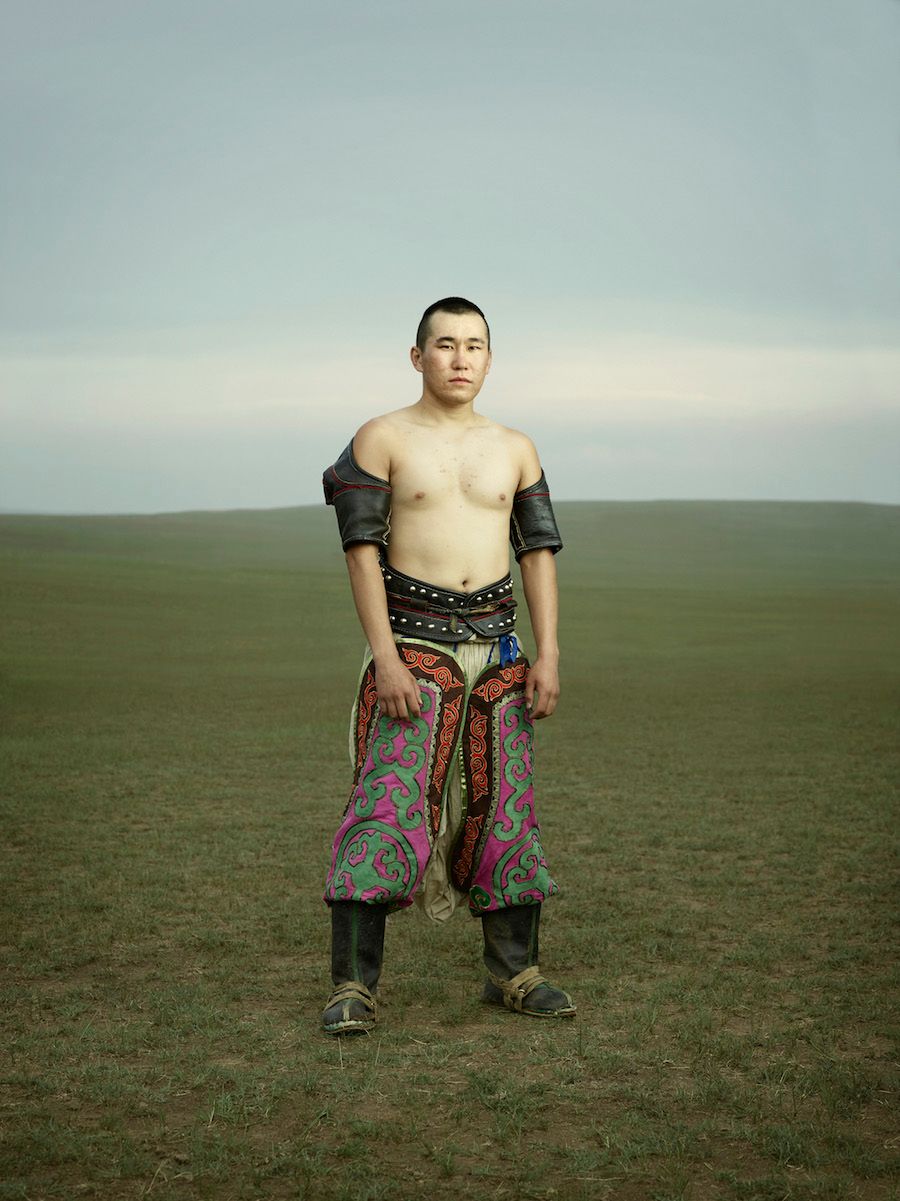 Portrety mongolskich zapaśników pokazują tradycyjny kult siły i męstwa 13