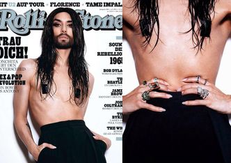 Conchita z ZAKLEJONYMI SUTKAMI na okładce "Rolling Stone"