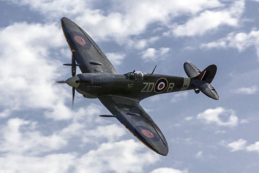 LUQA, MALTA - SEP 29 - Supermarine Spitfire flies by during the 20th edition of the Malta International Airshow on 29 September 2012