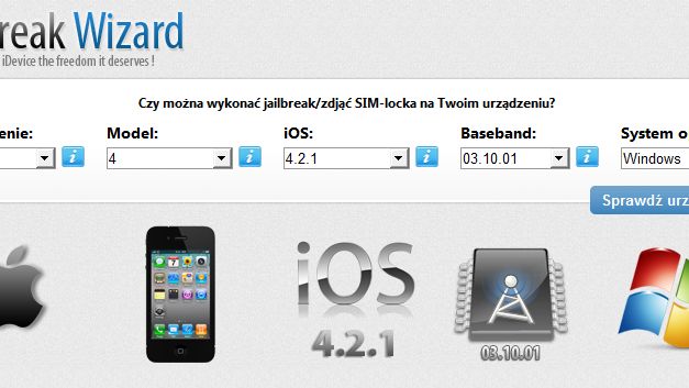 Ekspresowe sprawdzanie dostępności jailbreaka/unlocka dla konkretnych urządzeń iOS 1