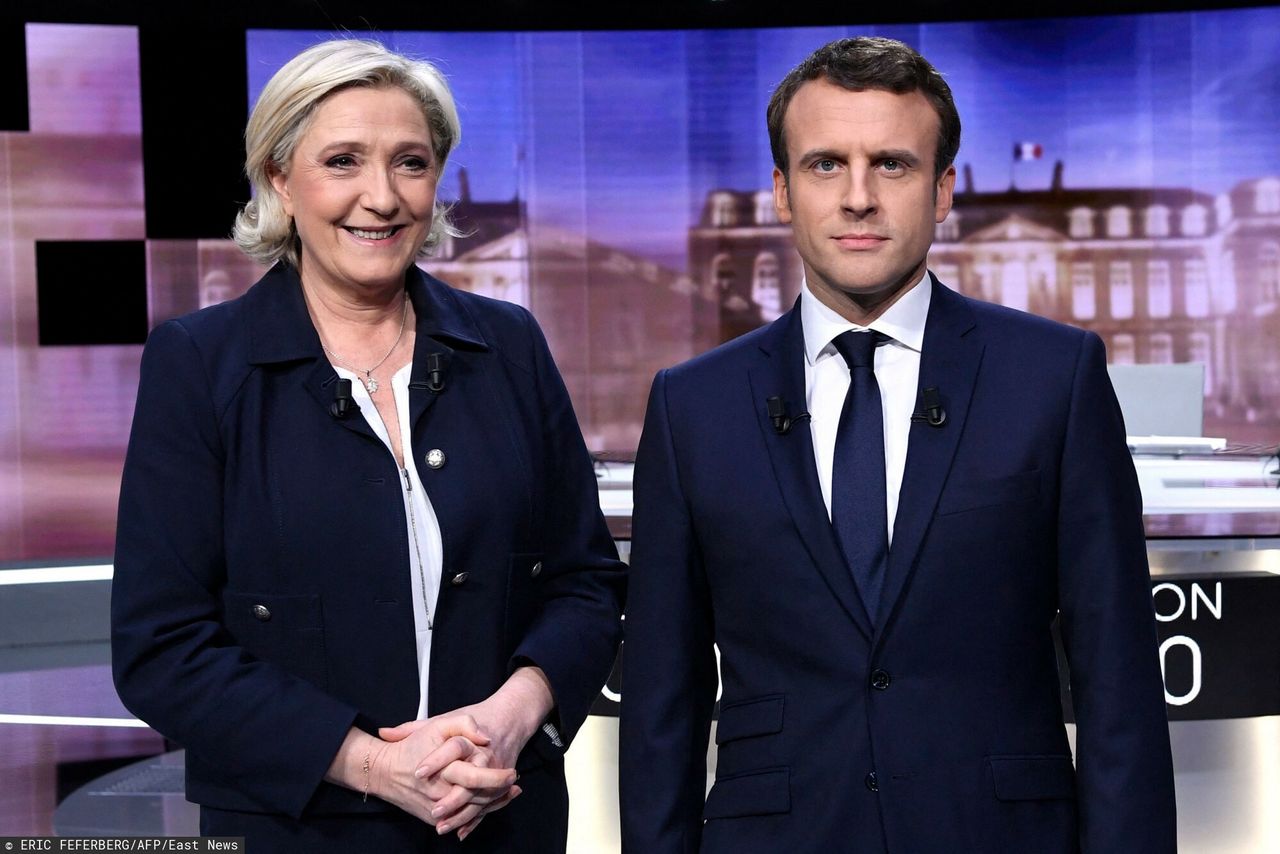 Wybory we Francji. Macron i Le Pen debatują przed drugą turą