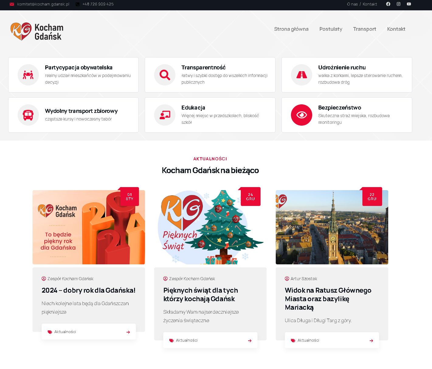 Strona internetowa komitetu