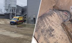 Blisko dramatu przy pracy. Mężczyzna utknął w betoniarce