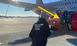 Kuriozalne nagranie z Rosji. Na pokładzie było prawie 100 osób