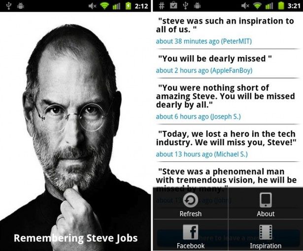 Androidowcy oddają hołd Jobsowi