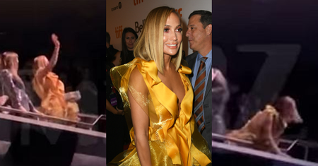 Jennifer Lopez prawie WYPADŁA Z BALKONU na premierze "Ślicznotek"! (WIDEO)