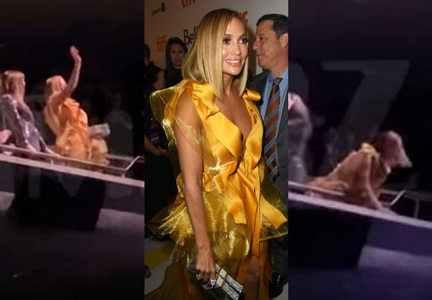 Jennifer Lopez prawie WYPADŁA Z BALKONU na premierze "Ślicznotek"! (WIDEO)