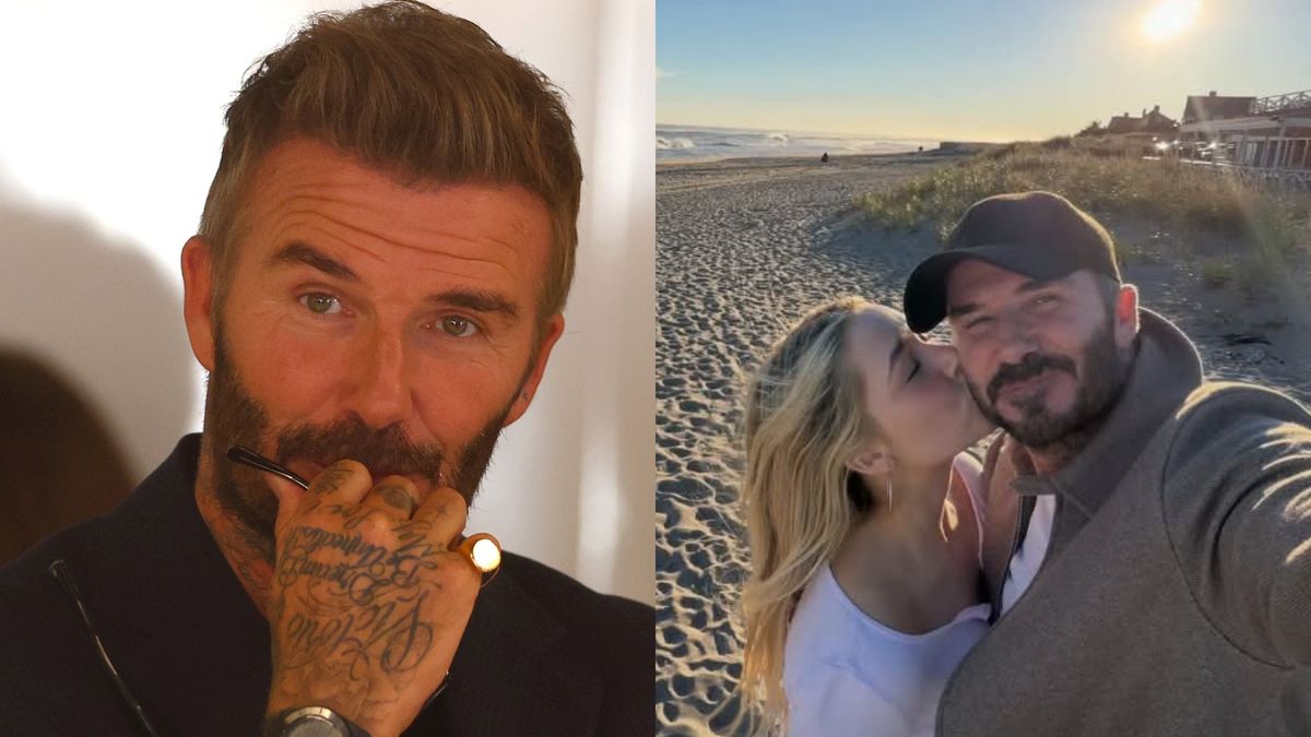 David Beckham zapozował z córką na plaży