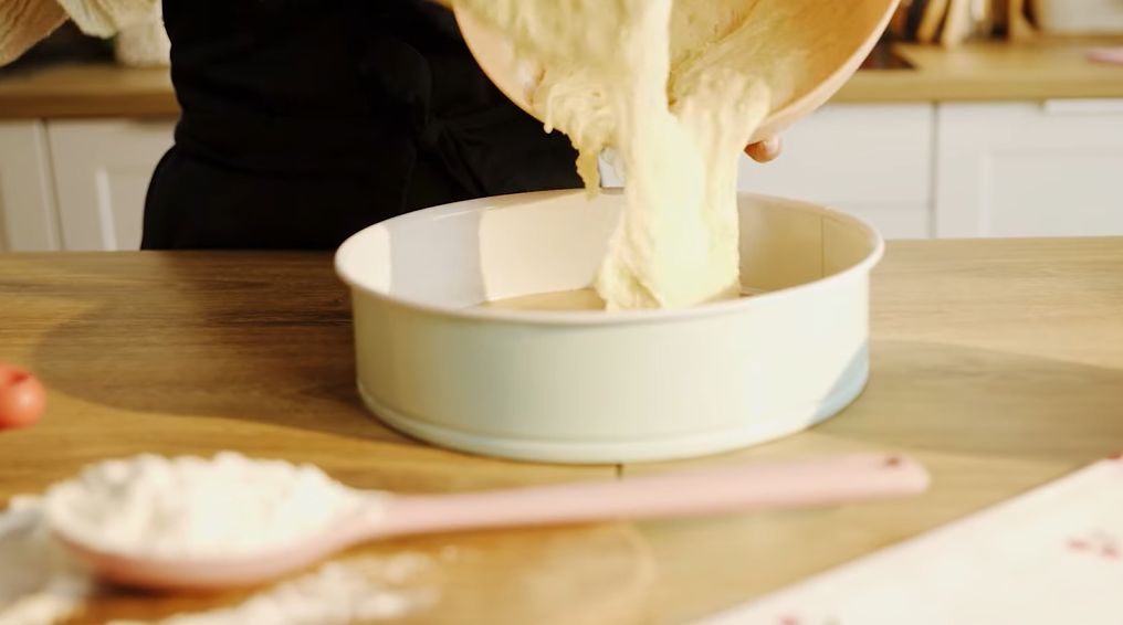 Yoghurt cake is quite dense.