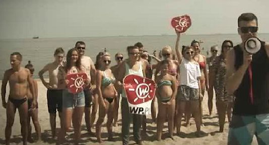 Pracownicy Grupy WP morskim splashem rzucili wyzwanie innym portalom (wideo)