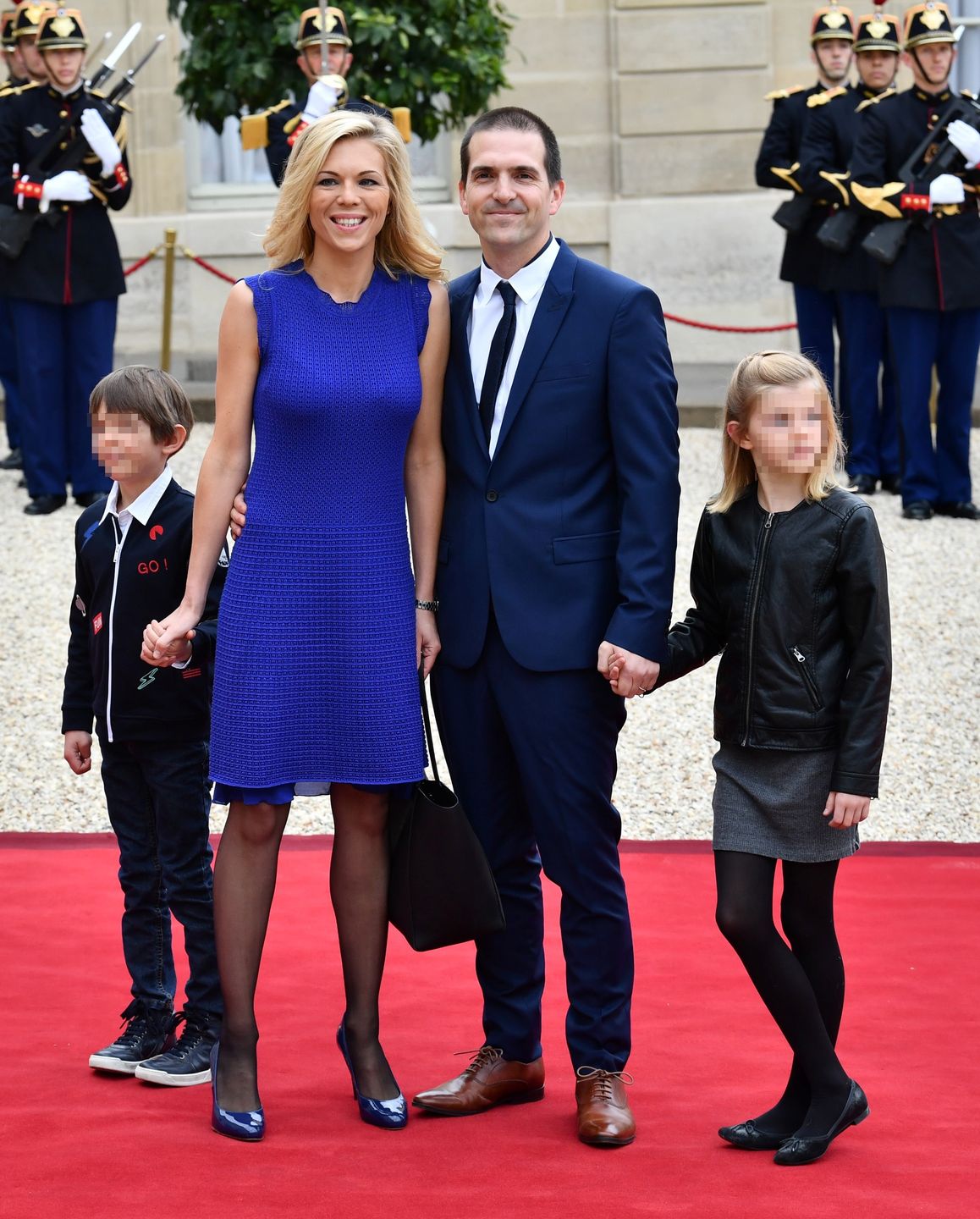 Laurence Auzière i Guillaume Jourdan z dziećmi