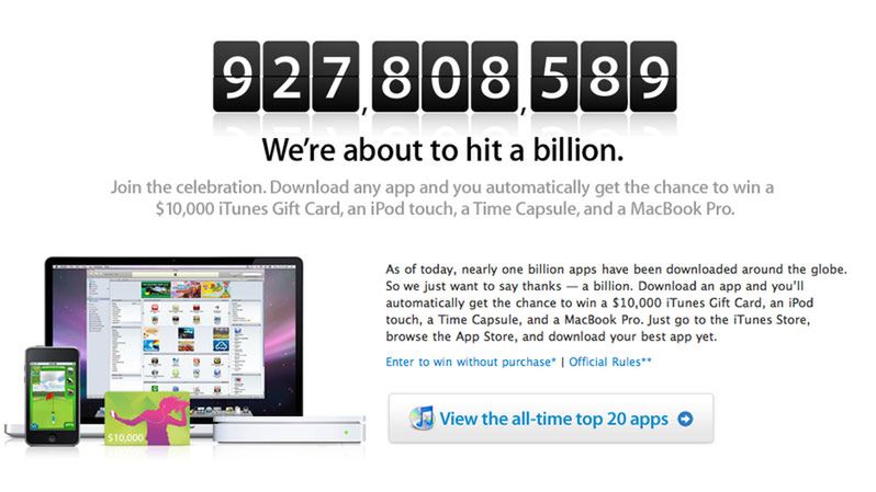 Miliard ściągnięć z App Store 1