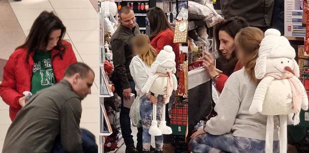 Marcin Hakiel z córką i ukochaną Dominiką buszują w centrum handlowym. Szykują się już do świąt? (ZDJĘCIA)
