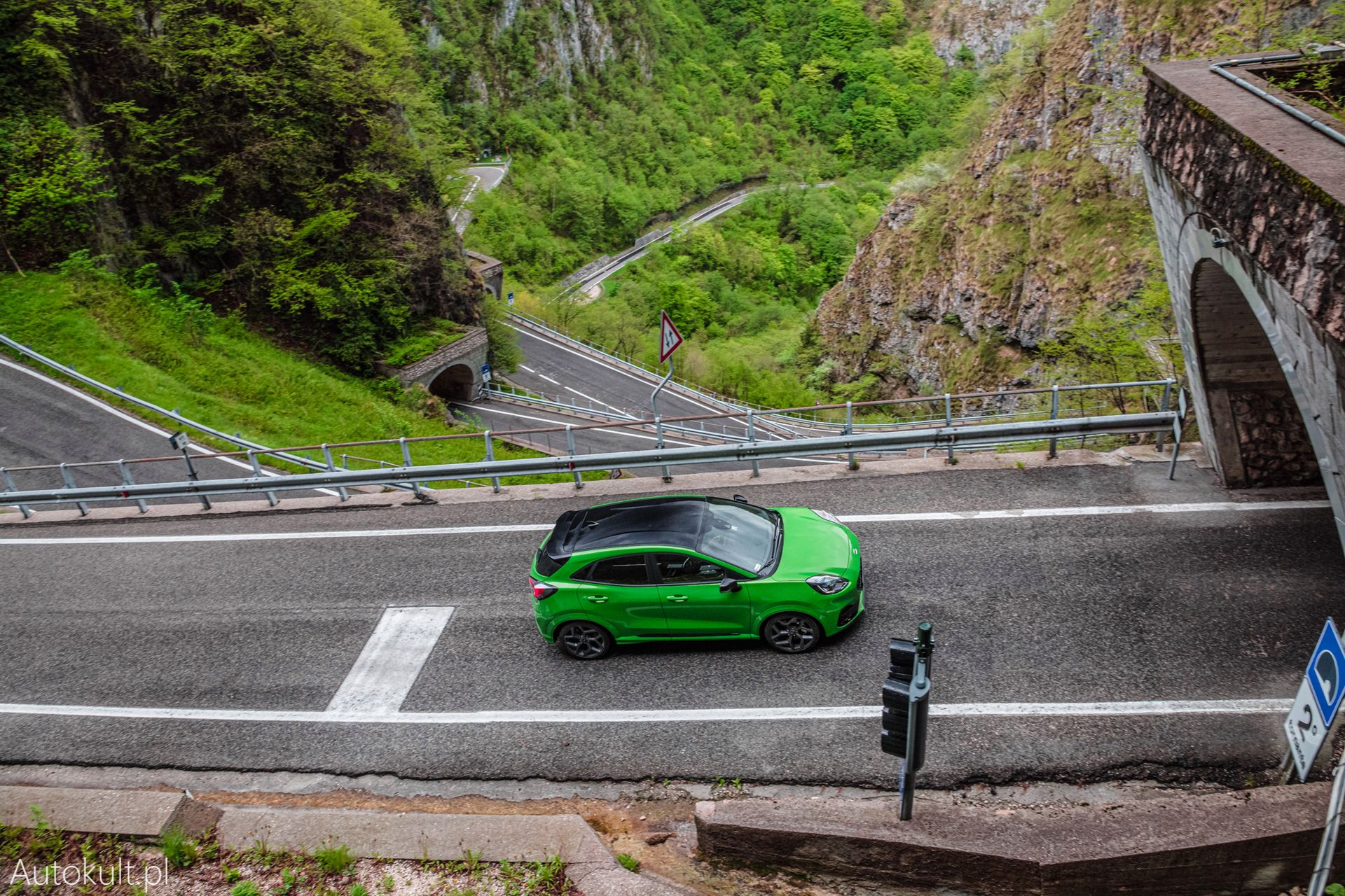 Ford Puma ST na Passo San Boldo