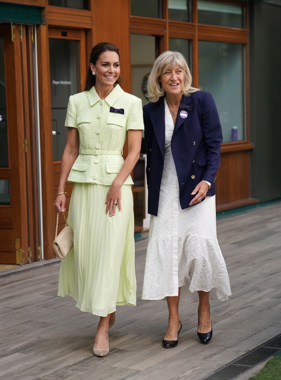 Księżna Kate przybyła na Wimbledon w limonkowej sukience