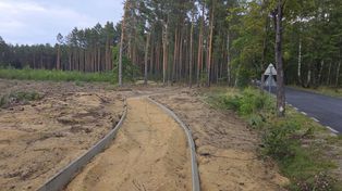 Coraz bliżej ścieżki rowerowej z Piły do Kotunia. Widać już przebieg trasy