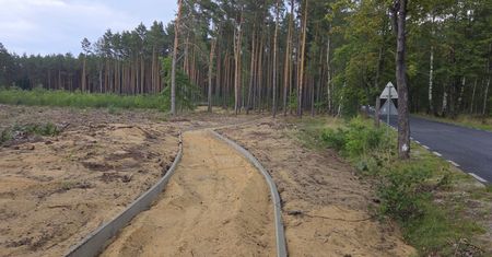 Coraz bliżej ścieżki rowerowej z Piły do Kotunia. Widać już przebieg trasy