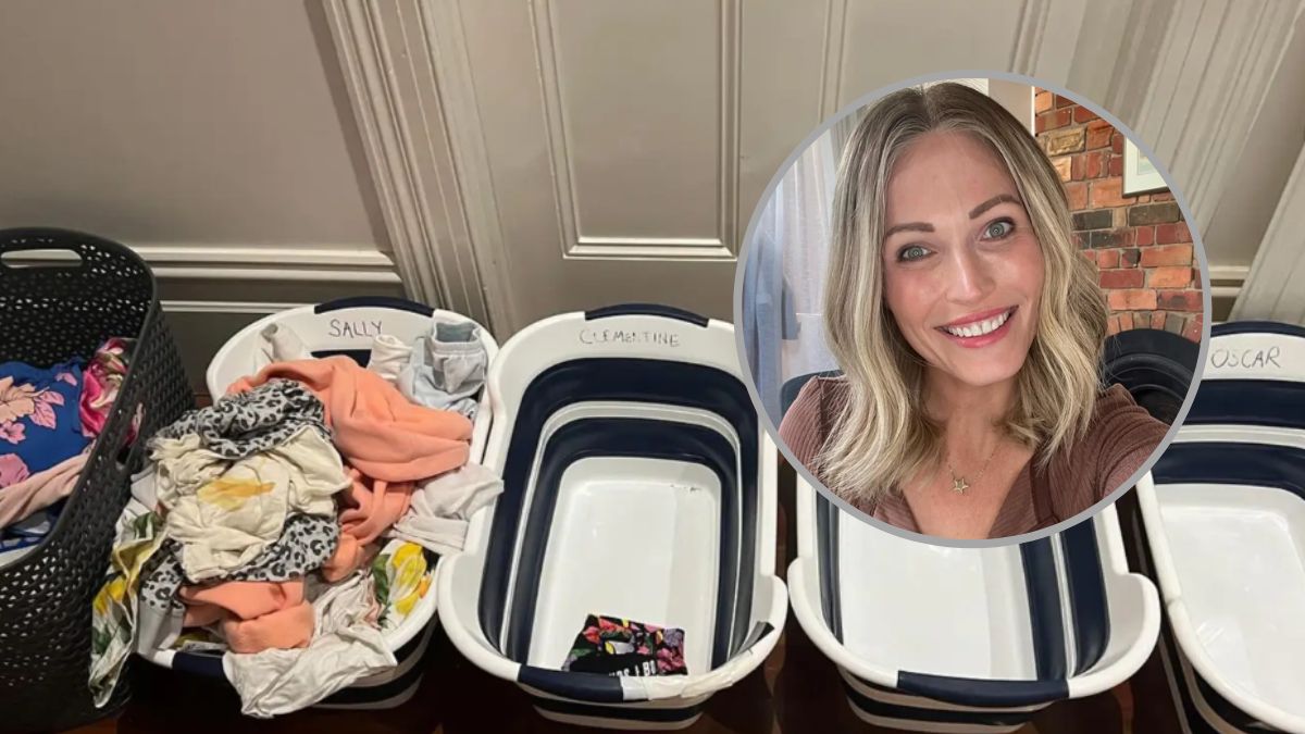 Pranie w jej domu robią wszyscy.