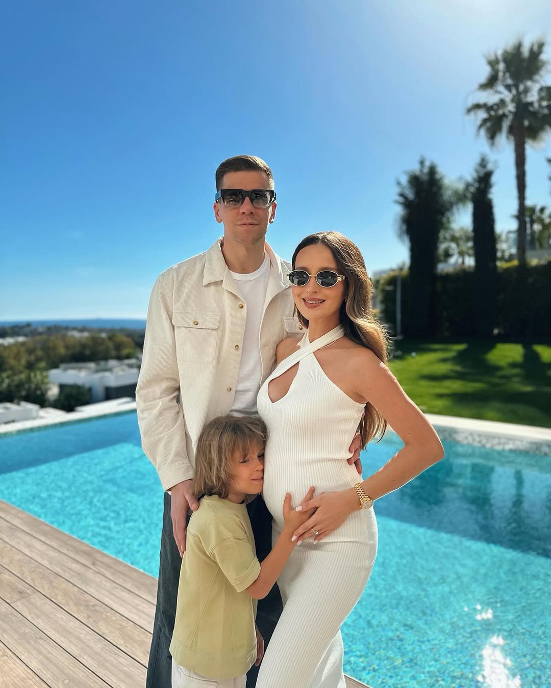 Marina i Wojciech Szczęsny z synem