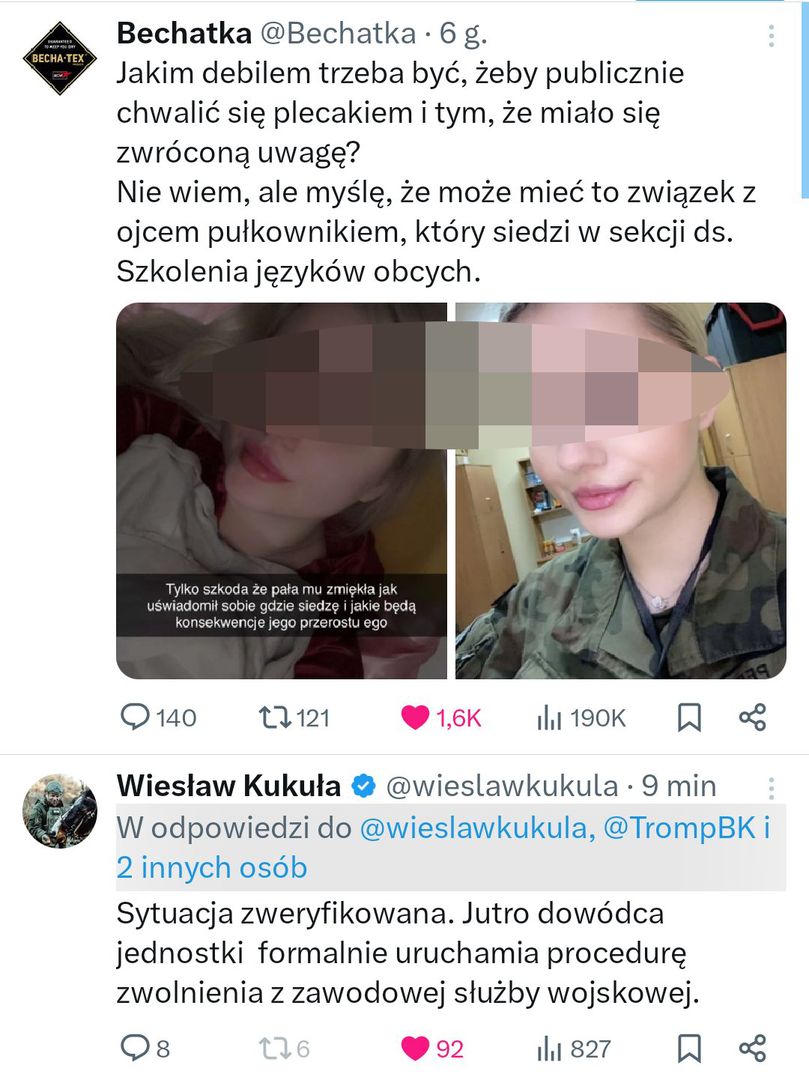Głos ws. zabrał gen. Kukuła