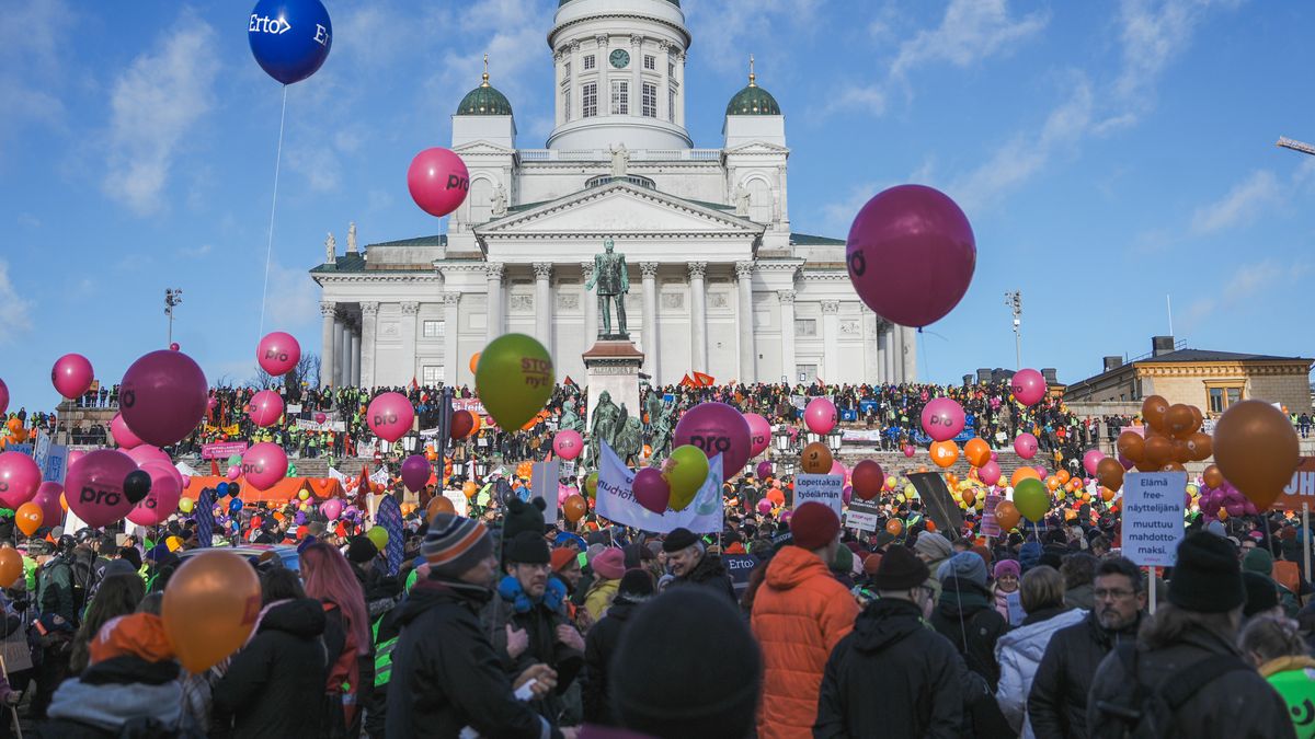 W Finlandii protesty w różnych sektorach trwają z przerwami już od kilku miesięcy