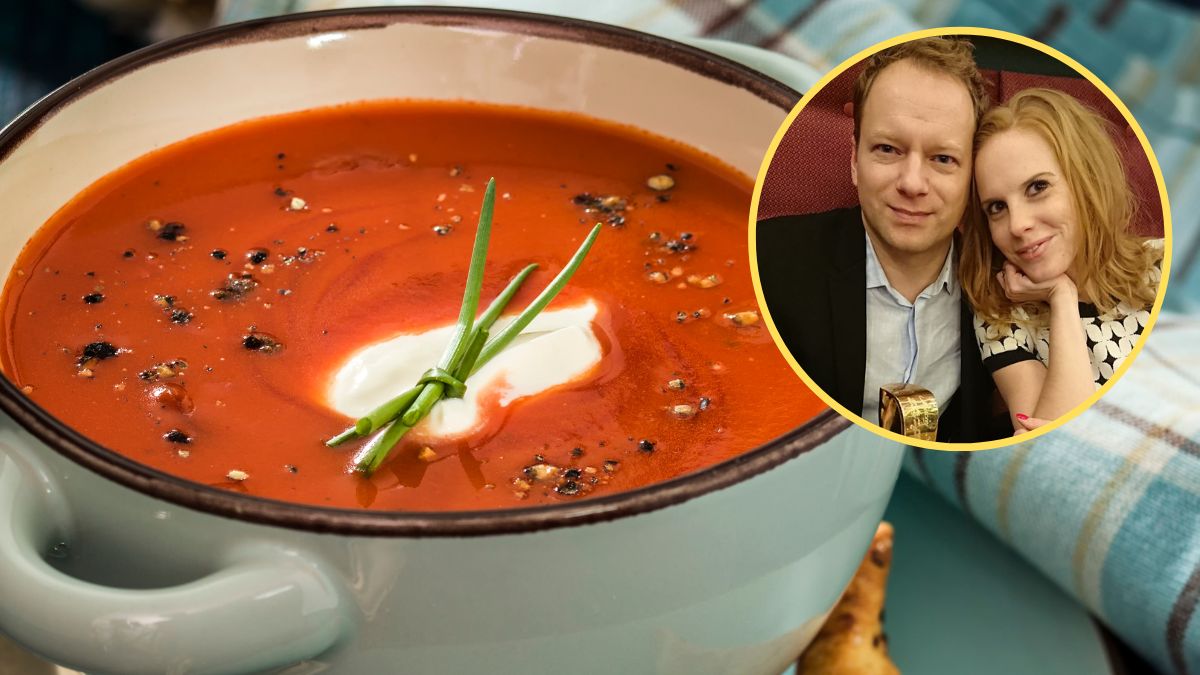 Żona Macieja Stuhra zdradziła, jak powstaje jej zupa pomidorowa