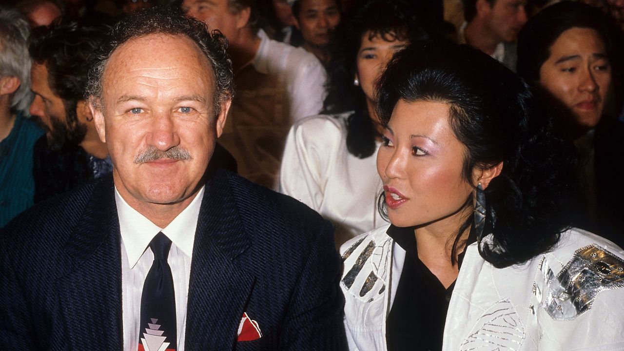 Gene Hackman wraz z żoną Betsy Arakawą