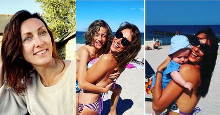 Szczęśliwa Anna Kalczyńska odtwarza zdjęcie z synem sprzed 10 LAT! "Ten sam chłopak, ta sama plaża" (FOTO)