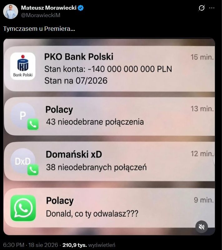 Wpis Mateusza Morawieckiego