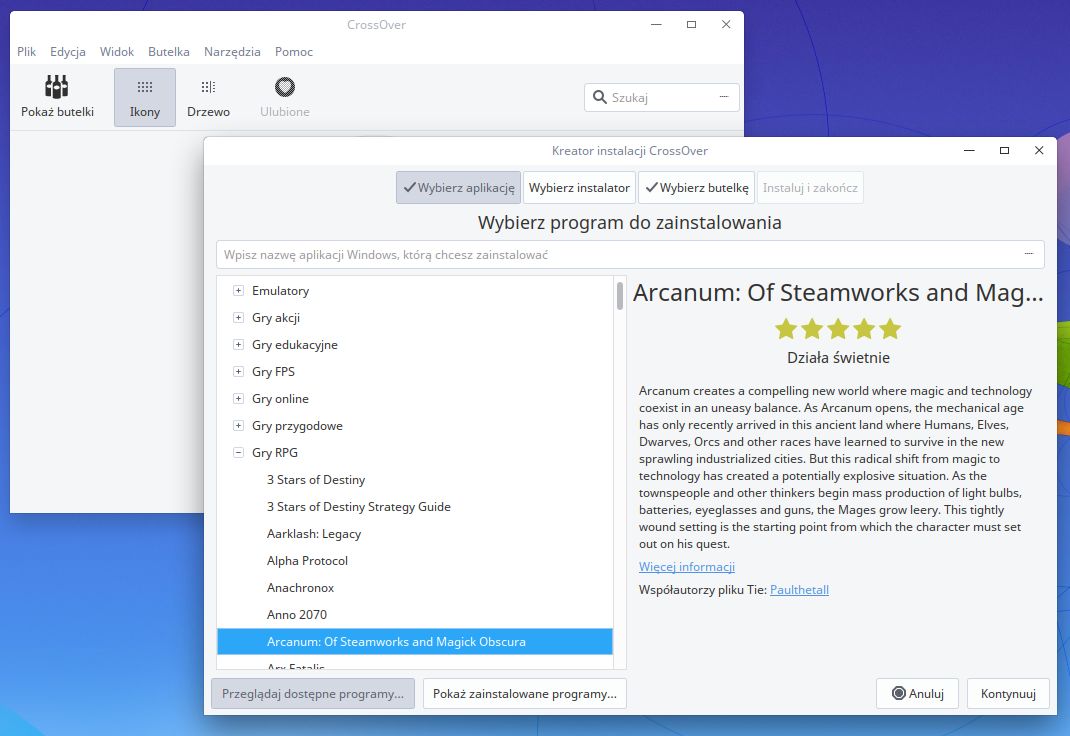 CrossOver za darmo dla użytkowników Deepin Linuksa: instalacja gier i aplikacji z Windowsa tak łatwa jak to tylko możliwe